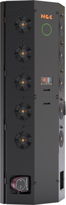 NGC RDHx system cooling 160 kW high-density AI rack