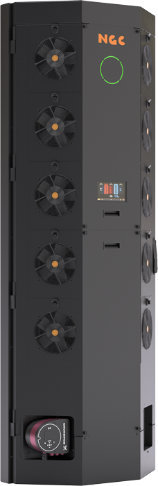NGC RDHx system cooling 160 kW high-density AI rack
